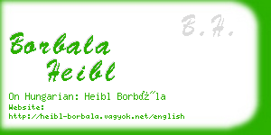 borbala heibl business card